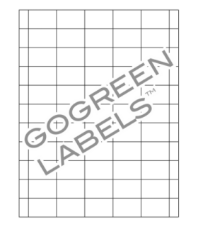 1.5" x 1" GoGreen label template.