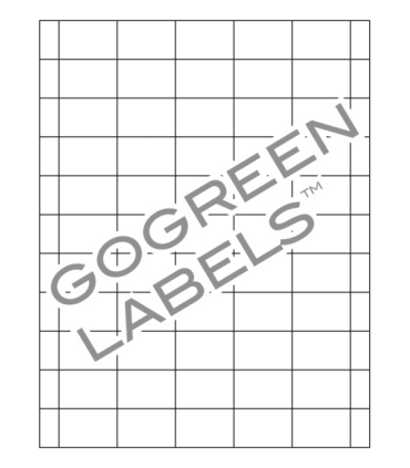 1.5" x 1" GoGreen label template.