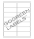 4" x 1.5" GoGreen label template.