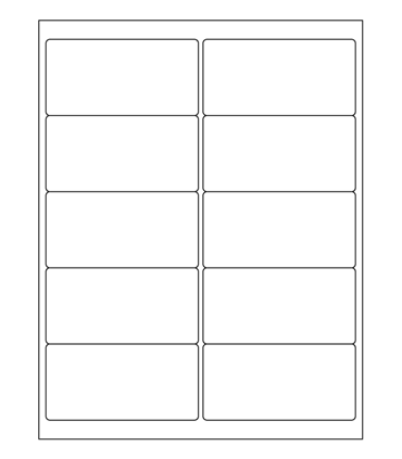 4" x 2" Clear Gloss Address Labels - Xtra Clear Gloss Polyester with Permanent Adhesive